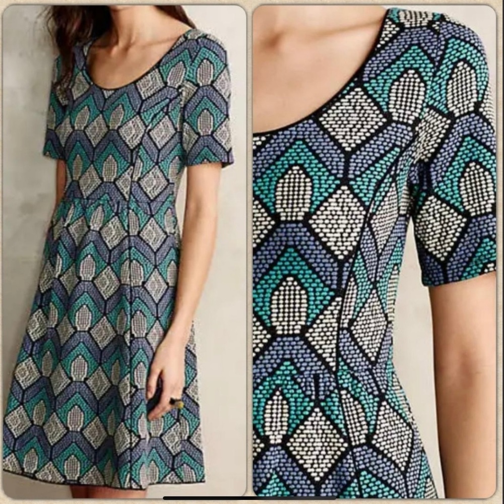 Anthropologie HD in Paris Hollyhock Dress XL